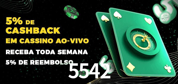 Promoções do cassino ao Vivo 5542